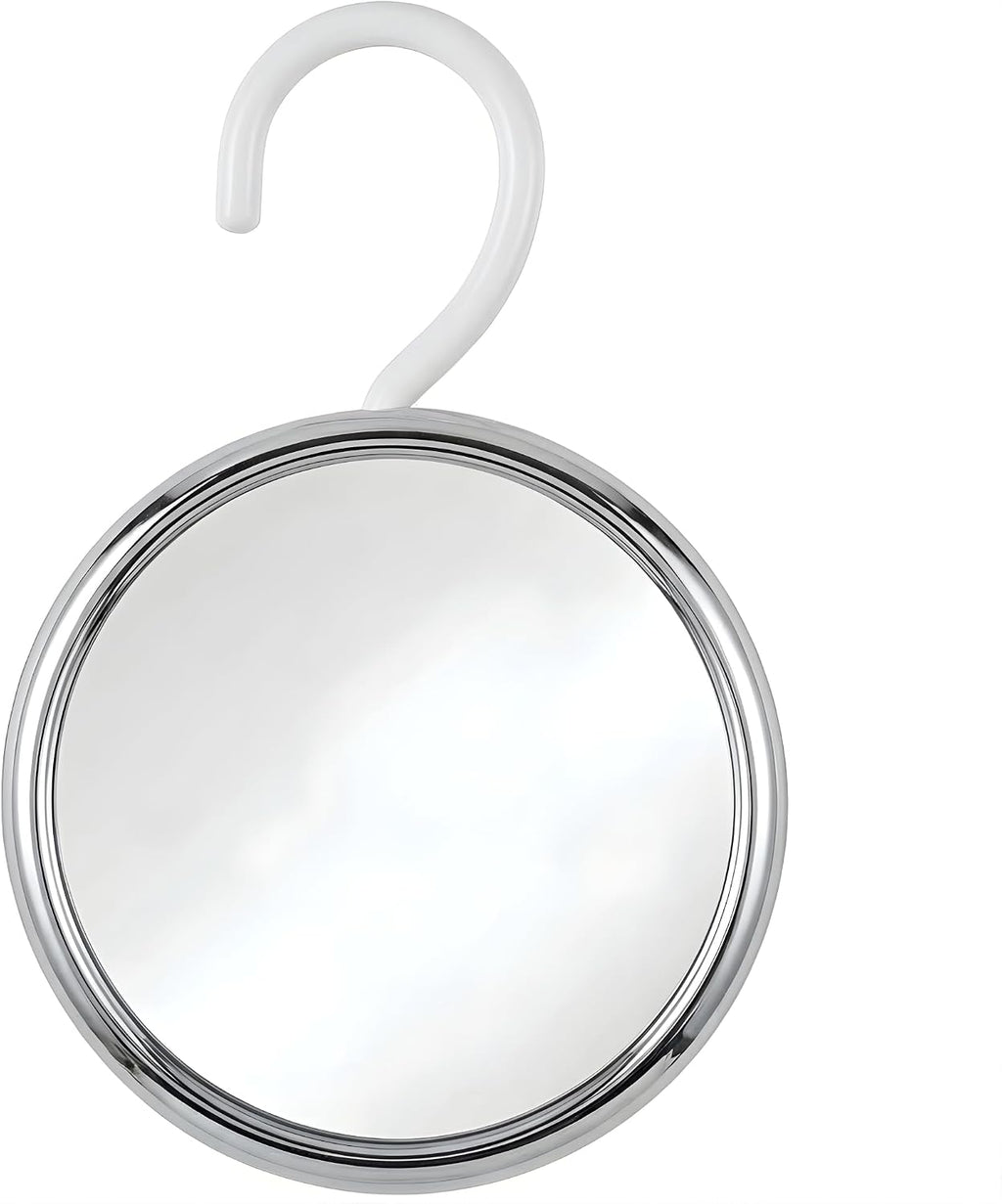 MIRRORVANA Hangable Fogless Shower Mirror, 360° Swivel Hook, 6.7" (Chrome)