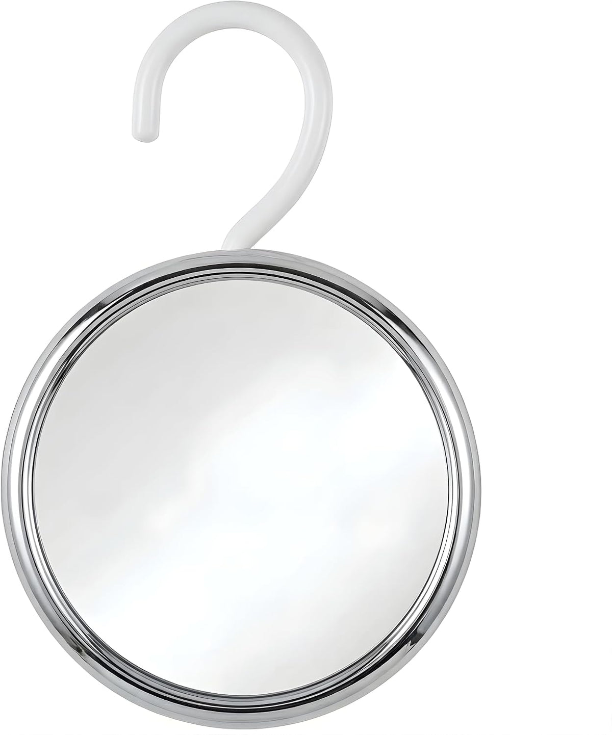 MIRRORVANA Hangable Fogless Shower Mirror, 360° Swivel Hook, 6.7" (Chrome)