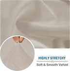 H.VERSAILTEX Velvet Stretch Individual Chaise Cover Sectional Couch Covers - Image 5