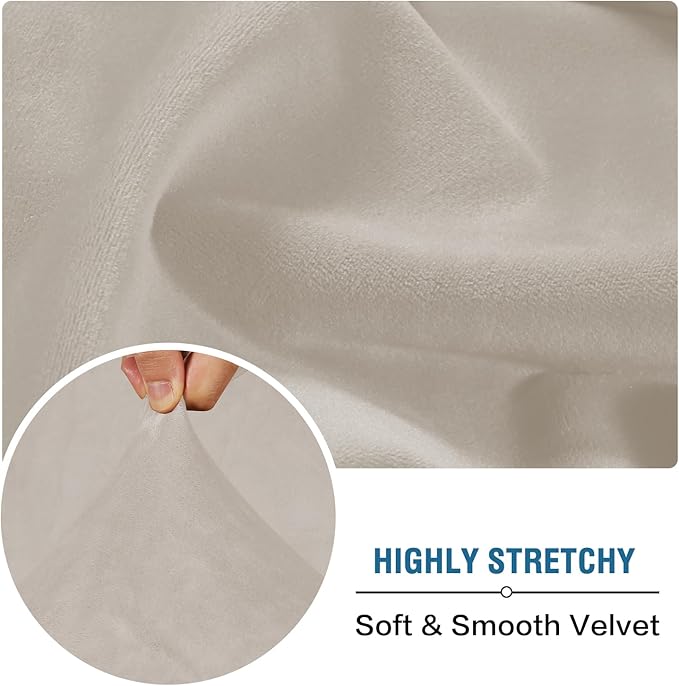 H.VERSAILTEX Velvet Stretch Individual Chaise Cover Sectional Couch Covers - Image 5