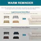 Turquoize 3 Piece Sofa Covers For 2 Cushion Couch Sofa Slipcover Soft Couch - Image 6