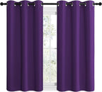 NICETOWN Purple Kitchen Blackout Curtains, Home Decoration Thermal Insulated - Image 2