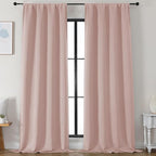 Simplebrand Ava Blush Blackout Curtains by Simplebrand