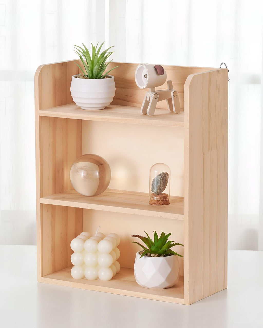 10"x 12" Small Trinket Display Shelf, Natural Unfinished