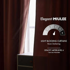 MIULEE Velvet Curtains 84 inches 2 Panels - Image 5