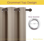 NICETOWN Kitchen Blackout Short Curtain Panels - Image 2