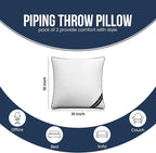 Utopia Bedding Throw Pillow Inserts, 16 x 16 Inches Decorative Indoor Pillows - Image 2