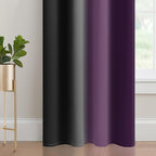 Yakamok Blackout Ombre Purple and Black Curtains - Image 5