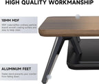 Fenge 42.5-Inch Monitor Stand Riser with Laptop, Phone & Headphone Holders