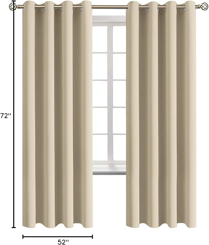 BGment Room Darkening Curtains 72 Inches Long - Image 9