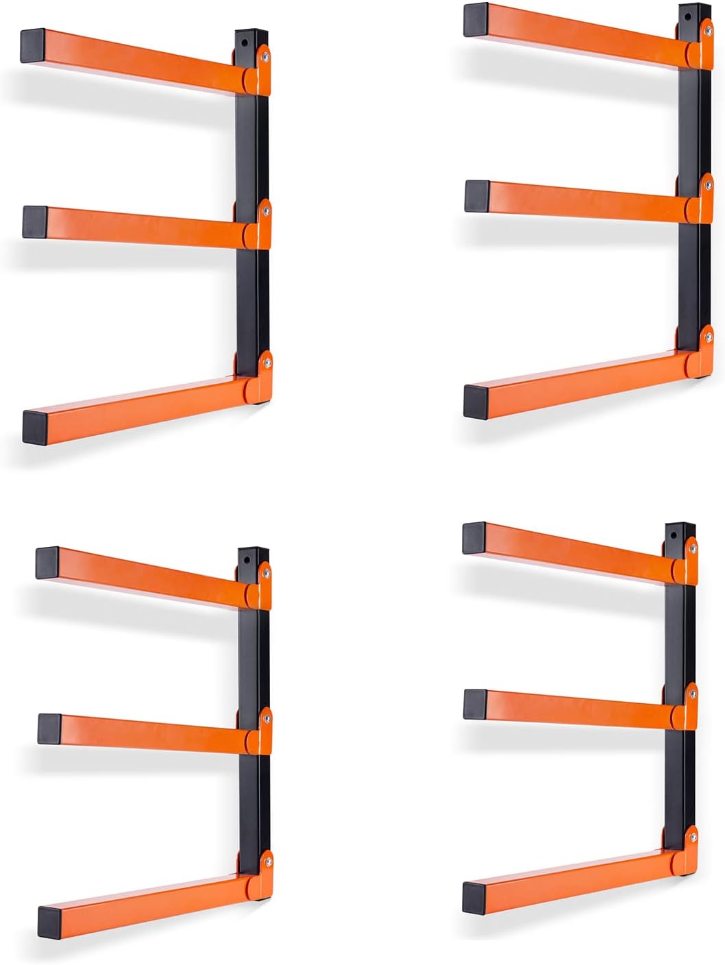 Wall Mount Wood Organizer and Lumber Storage Rack with 3-Level