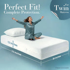 Utopia Bedding Twin Size Mattress Protector Zippered, 100% Waterproof