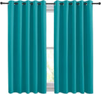 NICETOWN Peacock Teal Thermal Insulated Curtains Blackout Draperies, Window - Image 2
