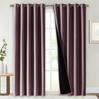 NICETOWN 100% Blackout Window Curtain Panels, Cold and Full Light Blocking by NICETOWN