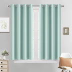 Yakamok Aqua Blackout Curtains, Thermal Insulated Light Blocking Blackout Drapes by Yakamok