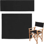 Upone Directors Chair Replacement Covers, Large Size (Black)