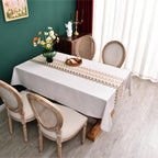 Zobesta Heavy Duty Vinyl Tablecloths for Rectangle Tables 86x55 in Plastic