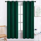 Yakamok Dark Green Blackout Curtains by Yakamok