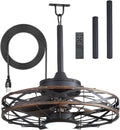 20" Gazebo Fans Outdoor Hanging, Caged Ceiling Fan with Light and Remote