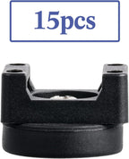 Yookeer 15 Pcs Magnetic Zip Tie Mount Cable Clips Black, 22 mm