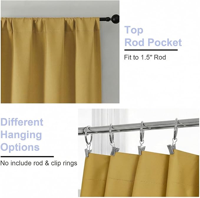 Simplebrand Blackout Extra 10ft Curtains - Image 4