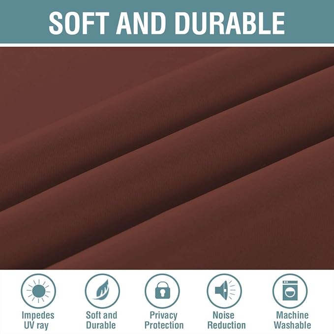 H.VERSAILTEX Blackout Patio Curtains 100 x 96 Inches - Image 4