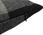 VAKADO Black and Grey Farmhouse Rustic Buffalo Plaid Decorative Throw Pillow Covers Retro Check Home Decor Cushion Cases for Couch Bed Sofa 18x18 Set of 2, Black and Gray