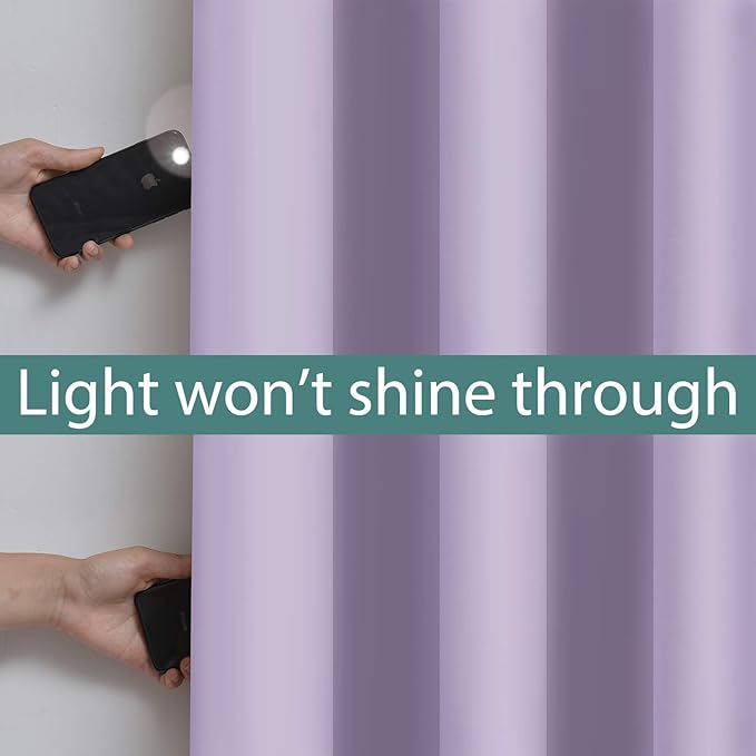 Yakamok 2 Thick Layers 100% Completely Blackout Window Curtains, Thermal - Image 3