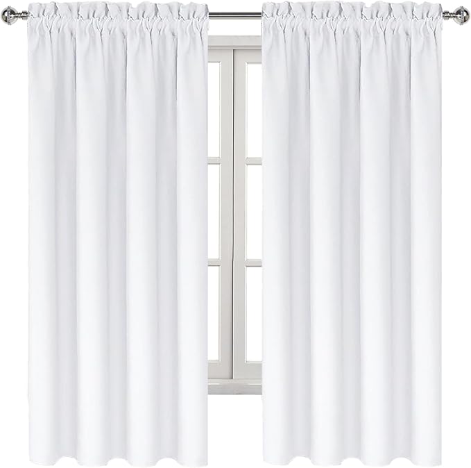 DWCN White Curtains for Living Room Thermal Insulated, 50% Light Blocking - Image 8