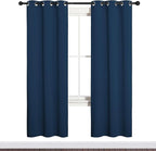 NICETOWN Bedroom Curtain Panels Blackout Draperies, Thermal Insulated Solid - Image 2