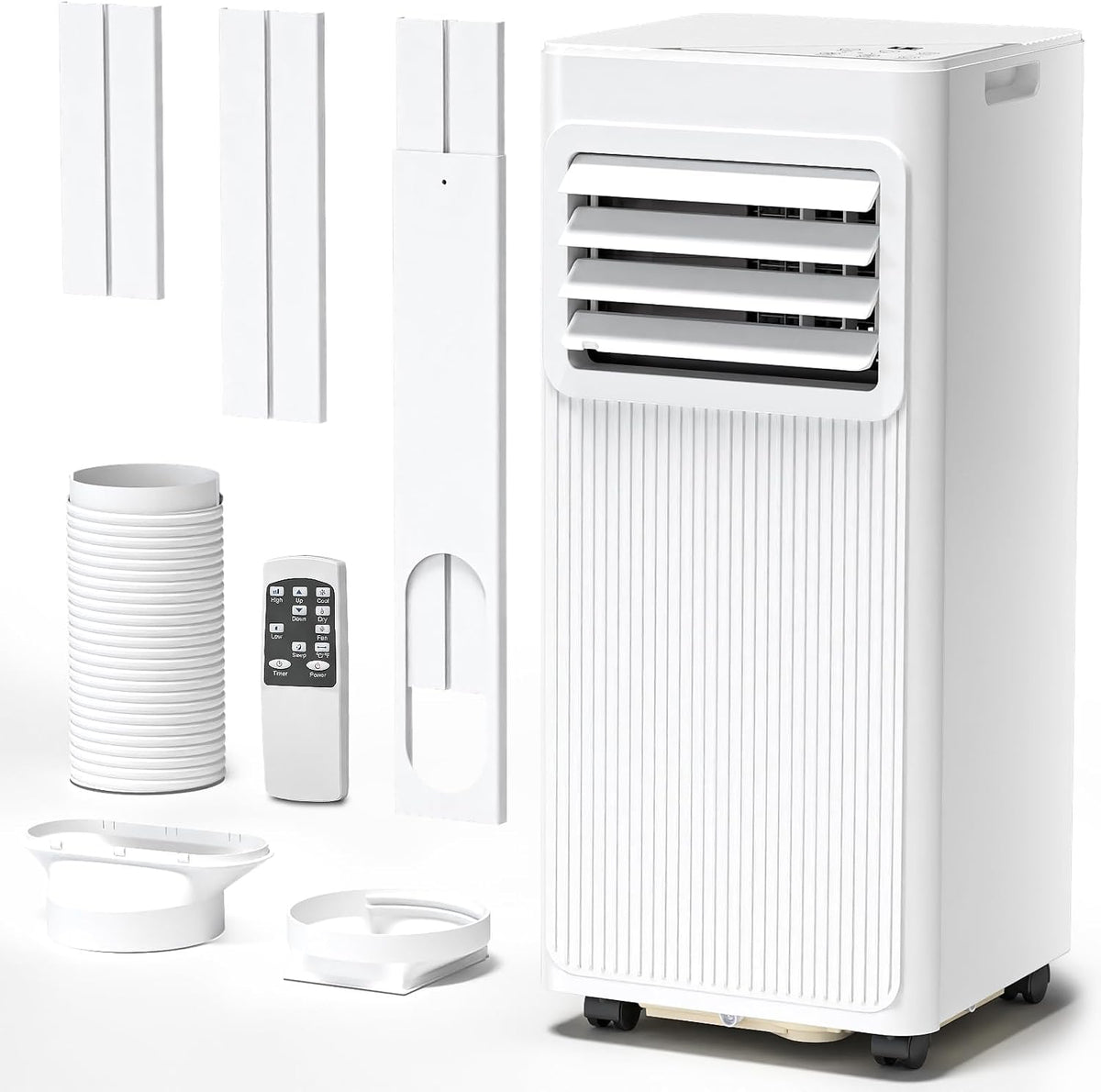 Antarctic Star 10000 BTU Portable Air Conditioner, 3 in 1 Free Standing Cooling AC Unit with Fan & Dehumidifier & Cools, Sleep Mode, 24H Timer, for Home/Kitchen/Office