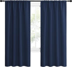 NICETOWN Navy Blue Blackout Curtains - Image 2