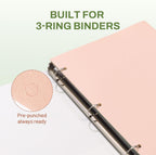 SUNEE Folders with Pockets 3 Hole Punched(50 Pack, Pastel Colors), 2 Pocket Folders Fit Letter Size Paper, Paper File Folder for School Office Home Business