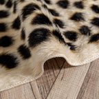 Leopard Area Rug Animals Printed Hide Mats Faux Fur Cowhide Skin Carpet - Image 6