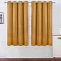 LEMOMO Mustard Yellow Blackout Curtains 66 x 63 Inch Length/Set of 2 Curtain by Lemomo