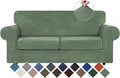 WEERRW Velvet Couch Covers for 2 Cushion Couch Sofa by WEERRW