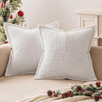 MIULEE Decorative Euro Sham Throw Pillow Covers by MIULEE