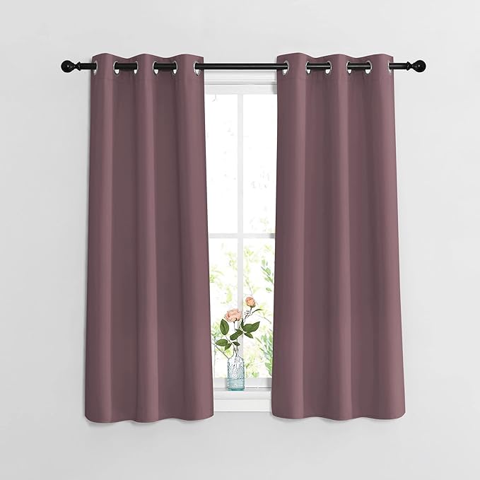 NICETOWN Room Darkening Small Curtains 50 inches Length by NICETOWN