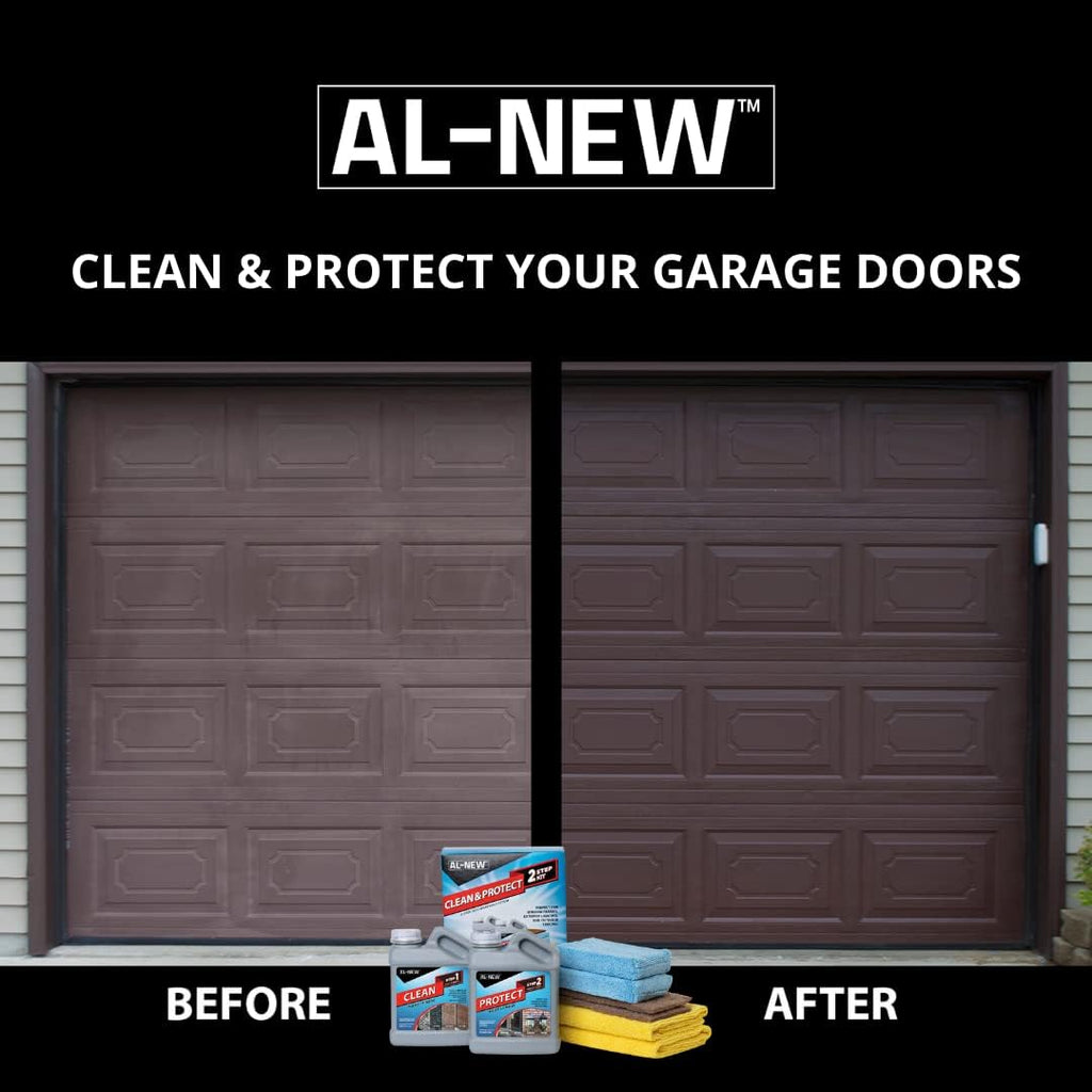 AL-NEW 2 Step Clean & Protect Kit | Clean, Restore, & Protect Your Outdoor Patio Furniture, Garage Doors, Exterior Lights, Window Frames, and More (16 Ounce Kit)