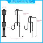 Lewufe Stainless Steel Brick Wall Clips, Brick Hooks Clamp Outdoor Heavy Duty 1-3/4" to 2-1/2" Brick Hook Brick Hangers No Drill, 6 Packs