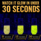 Blacklight Reactive Edible Glitter for Drinks, Variety Pack, Glowing Green, Yellow, Orange & Pink, 4 Pack