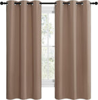 NICETOWN Short Window Treatment Thermal Insulated Solid Grommet Blackout - Image 2