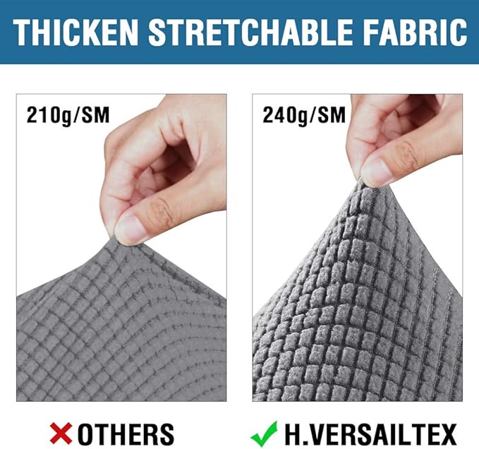 H.VERSAILTEX 3 Piece Stretch Sofa Covers - Image 3