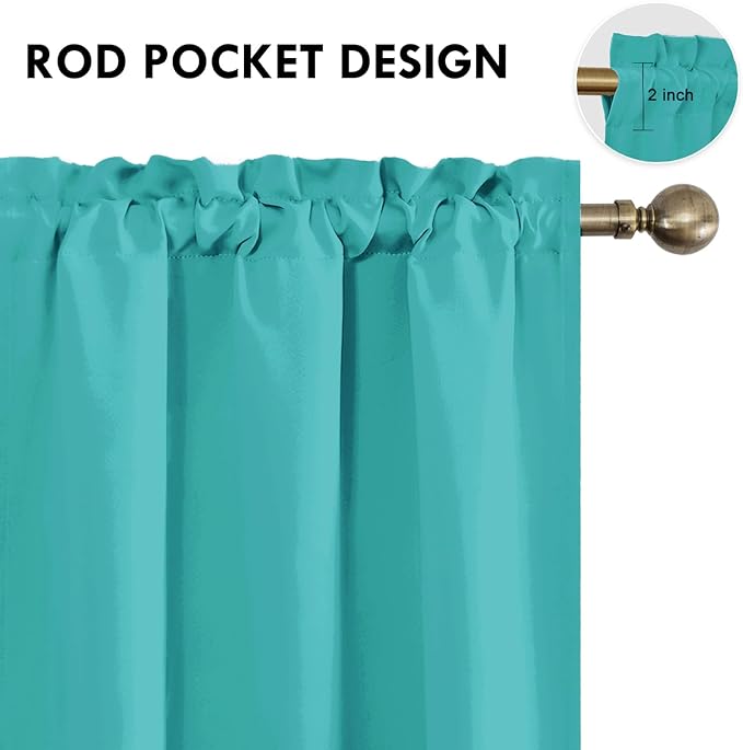 DWCN Blackout Curtains for Living Room Thermal Insulated, Energy Saving & Noise - Image 4