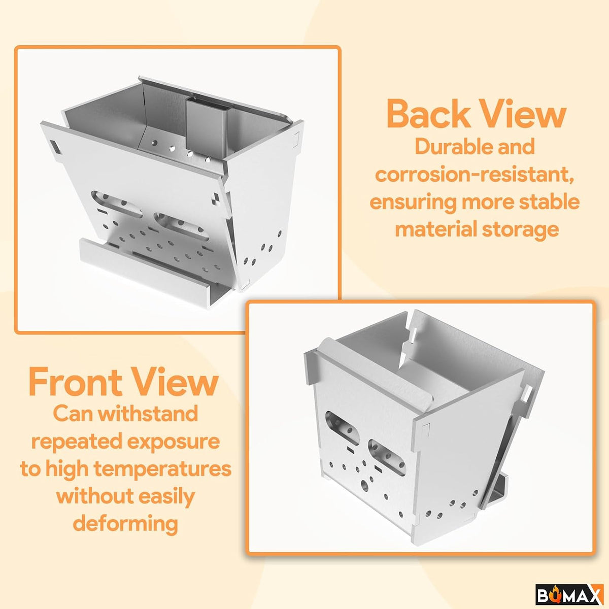 BQMAX Stainless Steel Burn Pot for PelPro PP130, PP150, PP60, PP70, PPC90