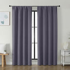 Simplebrand Ava Greyish Purple Blackout Curtains by Simplebrand