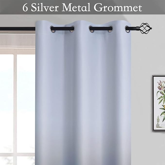 SimpleHome Ombre Curtains 42 x 63 Inch - Image 2