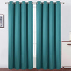 LEMOMO Blackout Curtains 52 x 90 Inch Long Sea Teal Curtains Set of 2 Panels by Lemomo