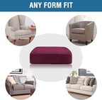 H.VERSAILTEX Velvet Stretch Couch Cushion Cover Plush Cushion Slipcover - Image 7