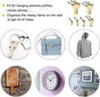 125 Pcs Heavy Duty Picture Hanging Kit With Nails for Wooden/Drywall - Professional Hangers for Canvas, Office Pictures, Clock, House Decoration - Holds 10-100 lbs